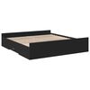 vidaXL Estructura cama con cajones madera ingeniería negra 200x200 cm