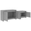 vidaXL Mueble de TV madera de ingeniería gris ahumado 146,5x35x50 cm