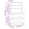 vidaXL Estante de cocina Madera Vieja 100 x 40 x 168 cm