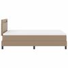vidaXL Cama tipo Box Spring Capuchino 120 x 200 cm Cuero sint&eacute;tico