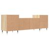 vidaXL Mueble para TV madera contrachapada roble Sonoma 160x35x55 cm
