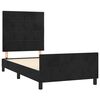 vidaXL Estructura de cama sin colch&oacute;n terciopelo negro 90x190 cm