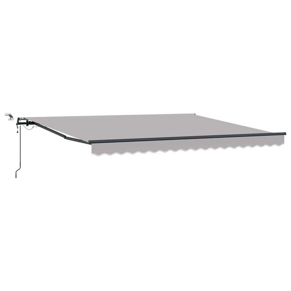 vidaXL Tela de toldo con Gris Claro 400 x 300 cm Poli&eacute;ster