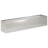 vidaXL Macetero de Jard&iacute;n Plateado 100 x 20 x 20 cm Acero inoxidable