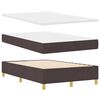 vidaXL Cama tipo Box Spring Marr&oacute;n Oscuro 120 x 190 cm tela