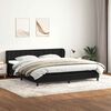 vidaXL Cama box spring con colchones terciopelo negro 180x220 cm