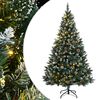 vidaXL &Aacute;rbol de Navidad artificial con bisagras 300 LEDs 180 cm