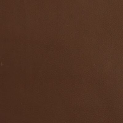 vidaXL Reposapiés cuero sintético brillante marrón 45x29,5x35 cm