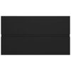 vidaXL Mueble de lavabo madera de ingeniería negro 80x38,5x45 cm