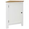 vidaXL Armario de esquina de madera maciza de roble 59x45x80 cm