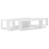 vidaXL Estantes cubo de pared 6 uds contrachapada blanco 60x15x23 cm
