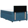 vidaXL Cama box spring con colch&oacute;n terciopelo azul 120x190 cm