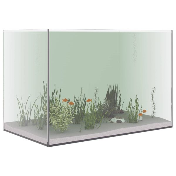 vidaXL Acuario con almacenamiento Transparente 60 x 35 x 40 cm Cristal