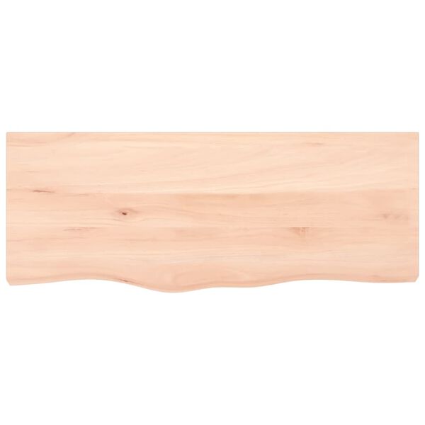 vidaXL Estante de pared madera maciza roble sin tratar 100x40x(2-6) cm