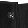 vidaXL Vitrina Roble Negro 70 x 30 x 80 cm Madera contrachapada