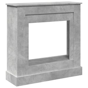 vidaXL Borde de chimenea madera ingenier&iacute;a gris hormig&oacute;n 90x30x90 cm