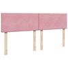 vidaXL Cama box spring con colch&oacute;n terciopelo rosa 180x200 cm