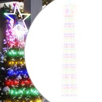 vidaXL Luces para árbol de Navidad 320 LEDs de colores 375 cm