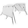 vidaXL Toldo bimini 3 arcos con paredes laterales 183x(137-152)x137 cm