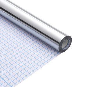 vidaXL Sticker de Muebles Otro Plateado 500 x 90 cm PET