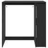 vidaXL Armario para lavadora con puerta Roble Negro 87 x 60 x 89 cm