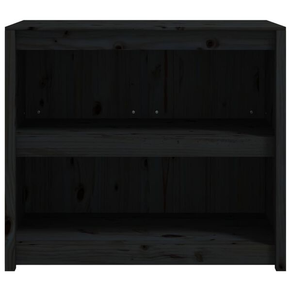 vidaXL Mueble de cocina exterior madera maciza pino negro 106x55x92 cm