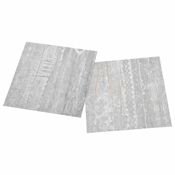 vidaXL Tableros de Suelo 55 pcs Gris 5,11 m&sup2; PVC