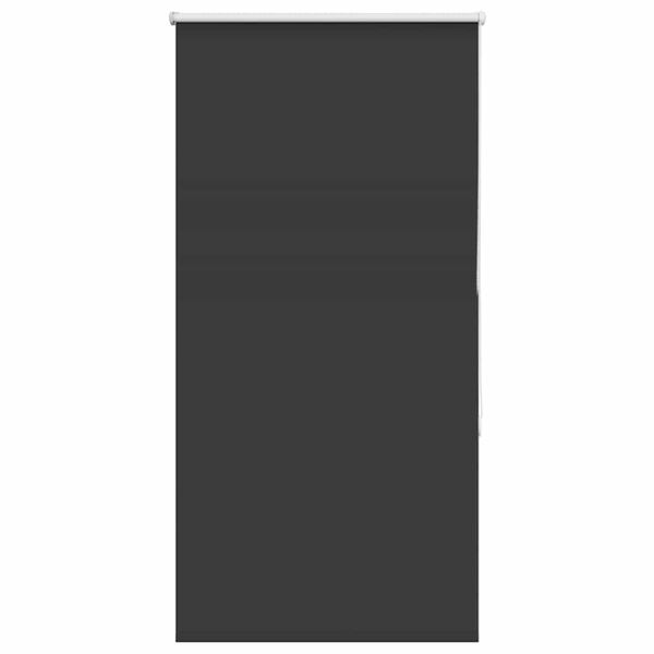 vidaXL Estor Enrollable Opaco negro 70x175 cm Tela Ancho 65,7 cm