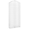 vidaXL Cesta gaviones forma arco hierro galvanizado 100x30x220/240 cm