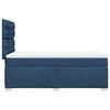vidaXL Cama box spring con colch&oacute;n tela azul 90x190 cm