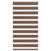 vidaXL Estor cebra marr&oacute;n 80x100 cm tejido ancho 75,9 cm poli&eacute;ster