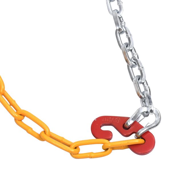 vidaXL Cadenas de nieve para ruedas de coche 2 unidades 9 mm KN130