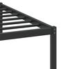 vidaXL Estructura de cama sin colchón madera roble ahumado 100x190 cm