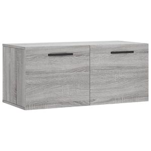 vidaXL Armario de pared madera de ingenier&iacute;a gris Sonoma 80x36,5x35 cm