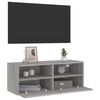 vidaXL Mueble de pared TV madera de ingenier&iacute;a Sonoma gris 80x30x30 cm