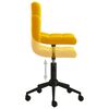 vidaXL Sillas de comedor giratorias 2 uds terciopelo amarillo mostaza