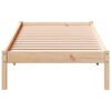 vidaXL Cama extralarga sin colch&oacute;n madera maciza de pino 90x220 cm