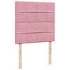 vidaXL Cama box spring con colch&oacute;n terciopelo rosa 100x200 cm