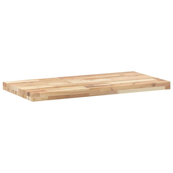 vidaXL Estante flotante madera maciza de acacia sin tratar 80x40x4 cm