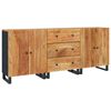 vidaXL Aparador de 3 piezas madera maciza de acacia