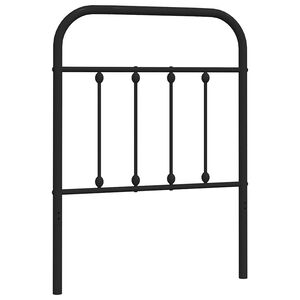 vidaXL Cabecero de repuesto de metal negro 75 cm