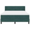 vidaXL Cama tipo Box Spring Verde oscuro 200 x 160 cm Terciopelo