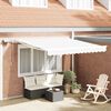 vidaXL Toldo Retráctil con tira de luces LED 300 x 250 cm Tela y acero
