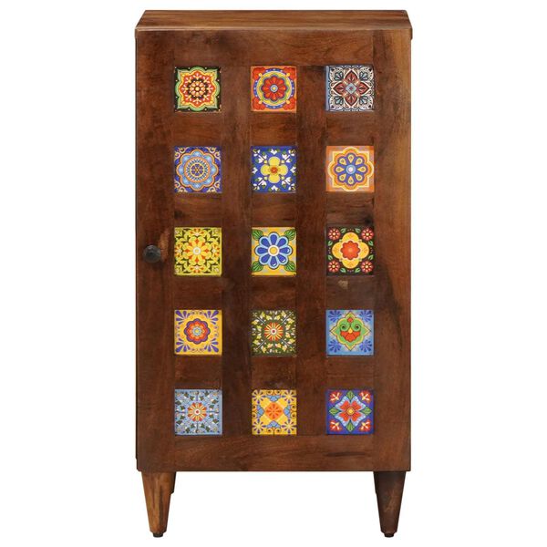 vidaXL Aparador Nogal 40 x 33 x 75 cm Madera de mango maciza