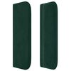 vidaXL Cabecero de terciopelo verde oscuro 203x16x78/88 cm