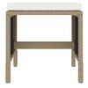 vidaXL Set comedor de jardín 6 pzas con cojines ratán sintético beige