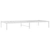 vidaXL Estructura de cama sin colch&oacute;n metal blanco 90x200 cm