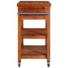 vidaXL Carrito de cocina de madera maciza de acacia 100x48x89 cm