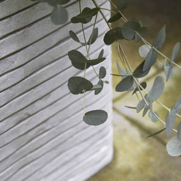 Capi Maceta cuadrada Nature Row 40x40 cm color marfil PKRWI903