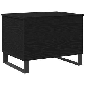 vidaXL Mesa de centro Roble Negro 60 x 44,5 x 45 cm